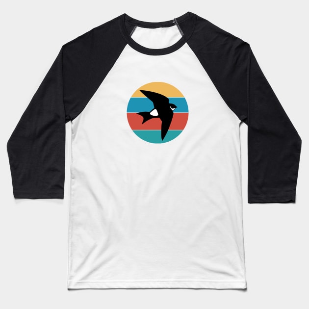 Martin bird, the flight virtuoso, vintage for birds lovers Baseball T-Shirt by croquis design